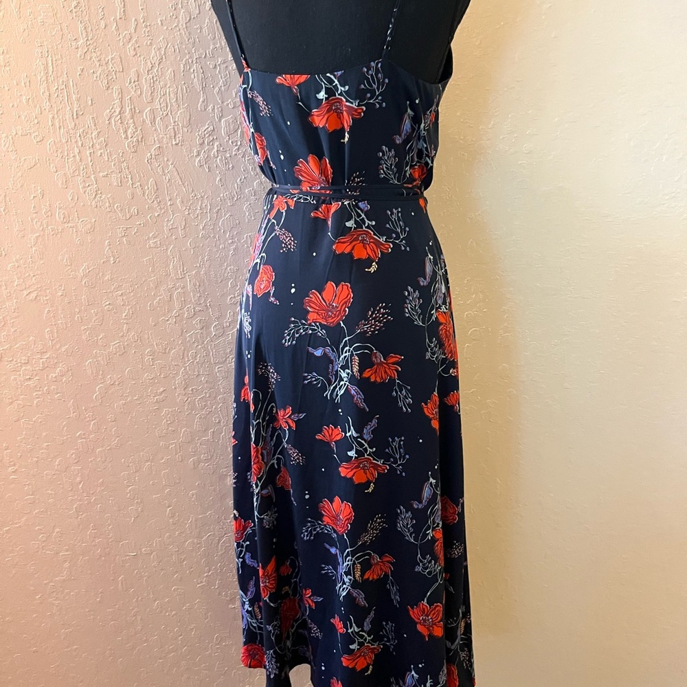 Madewell Cami Wrap Dress in Windblown‎ Poppies - Picture 3 of 8